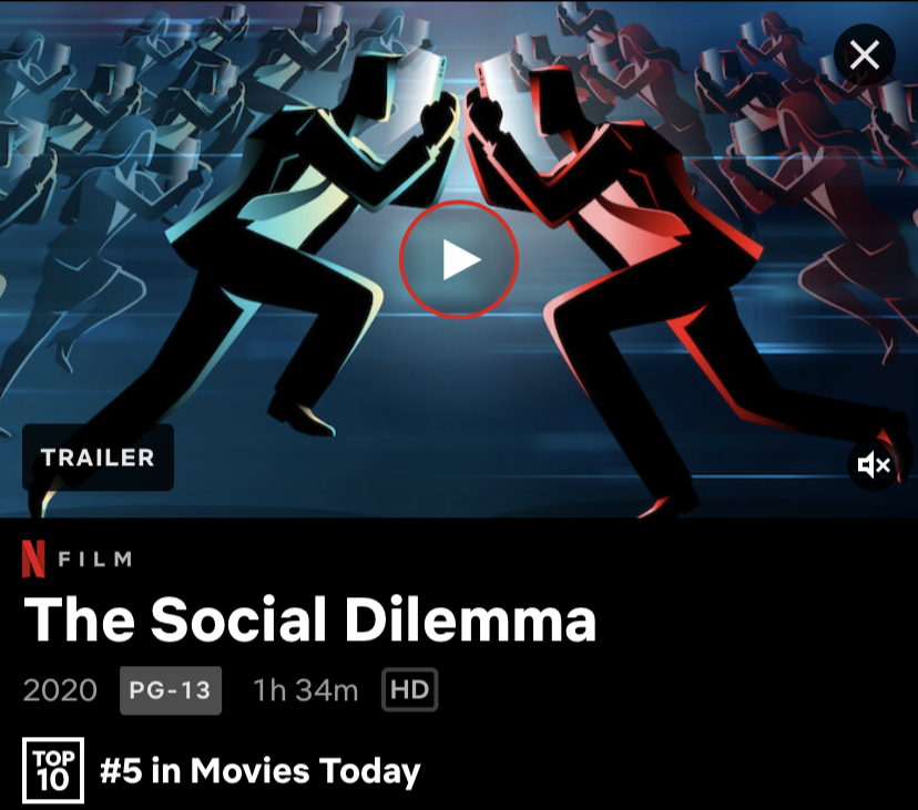 In the span on 1 hour and 30 minutes, The Social Dilemma helps provoke its audience to be proactive against the negative influences of social media.