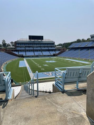 University of North Carolinas Football Stadium. UNC is a school of interest for many, including myself, because of its journalism program.