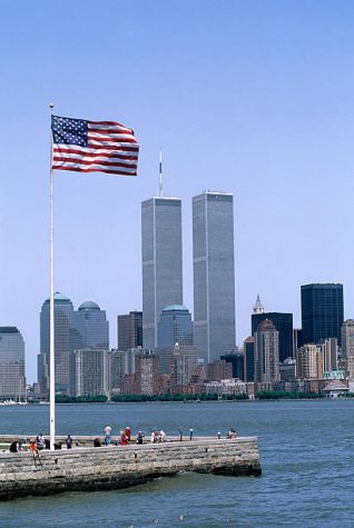 The New York Twin Towers before they were destroyed in the 9/11 attacks. 