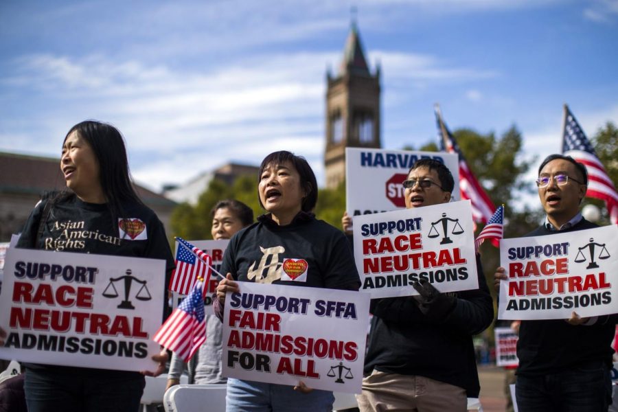 Asian+Americans+protest+in+favor+of+SFFA+in+Washington%2C+D.C.