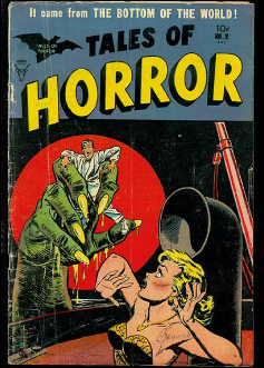 A cover of tales of horror comics from the bottom of the world