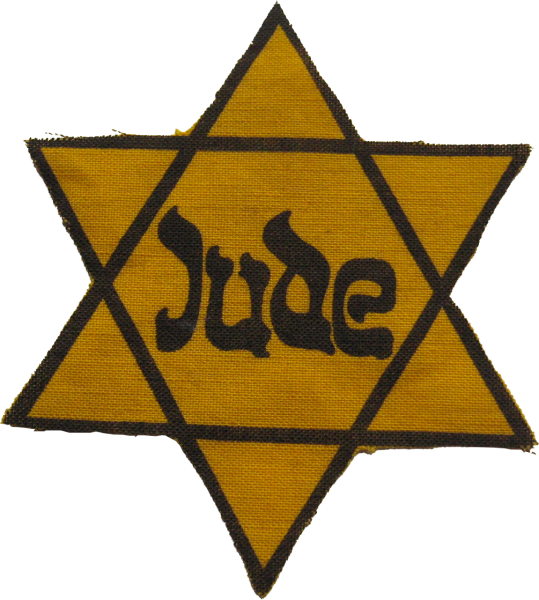 This patch is what the Nazis forced Jewish people to wear to identify themselves.