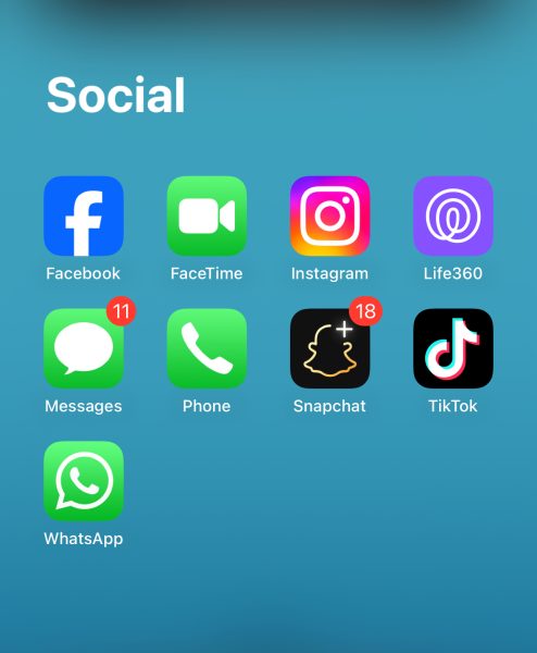 The social media apps that are used my many teens and adults in this generation. 