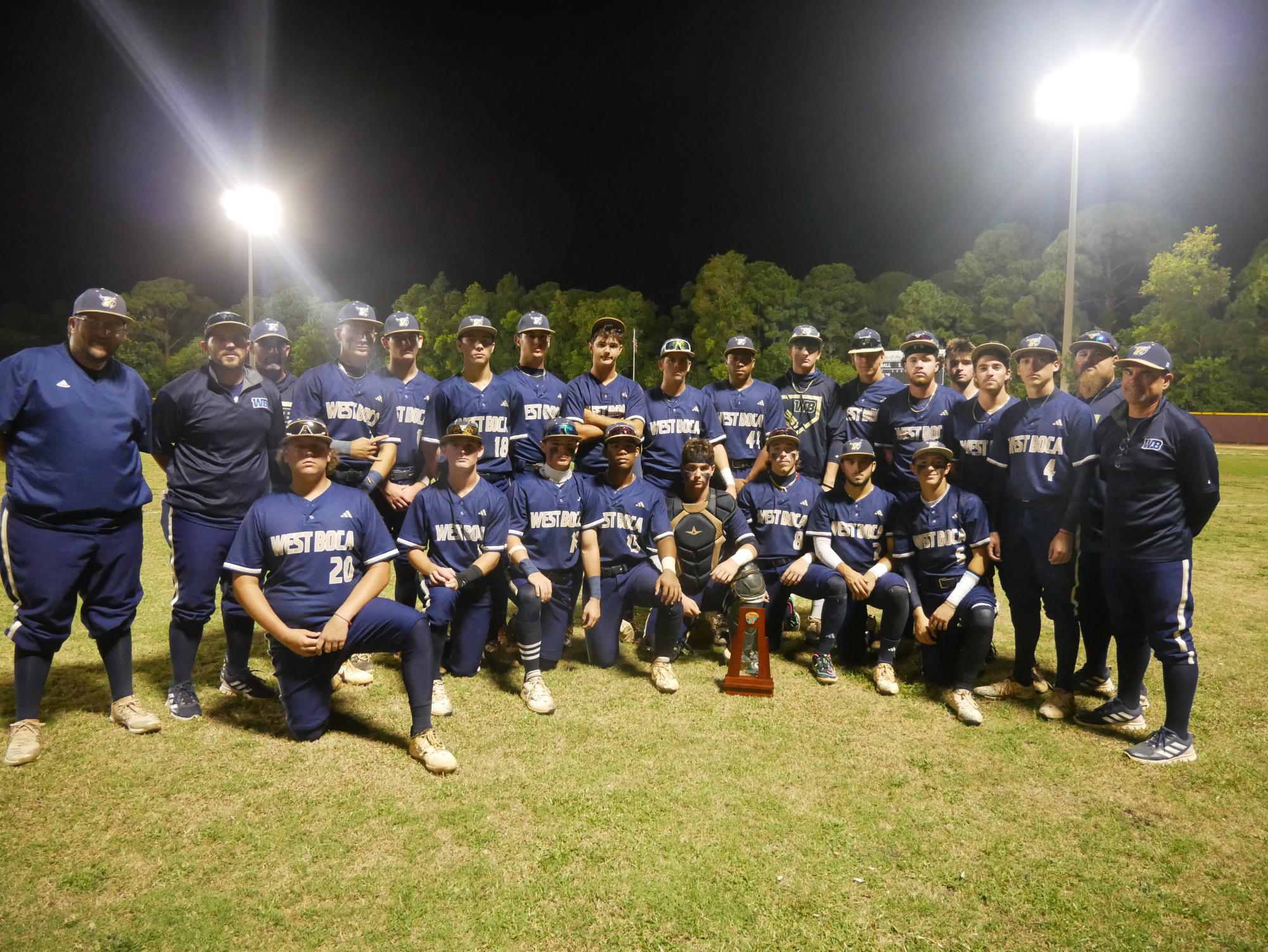West Boca Baseball Secures Third Consecutive District Title with Stellar Performances and Shutout Relief