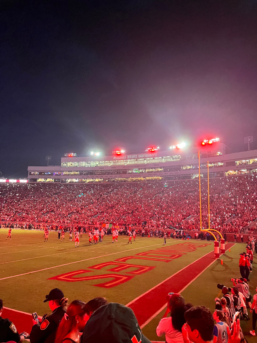 A photo taken at the FSU game! The Doak Campbell Stadium opened in 1950. 