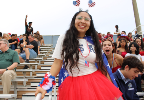 Ms.Bull at the USA football game!