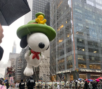 The famous Macy's Thanksgiving Day Parade Snoopy Balloon.