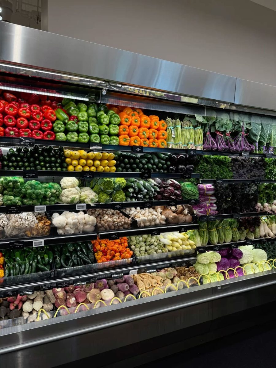 Fresh Market's fruit and vegetable selection.