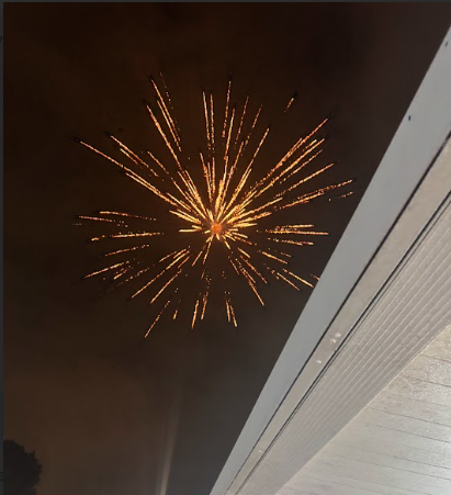 Fireworks light up the sky on New Years!