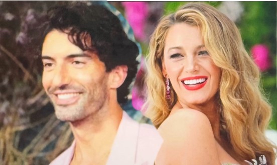 Blake Lively and Justin Baldoni at the premiere for "It Ends with Us".