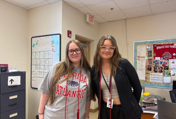 Editors'-in-Chief of West Boca's Newspaper: Brianna Jarzomkowske and Sofia Sierra