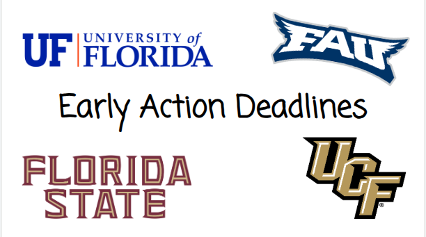 Early action deadlines!