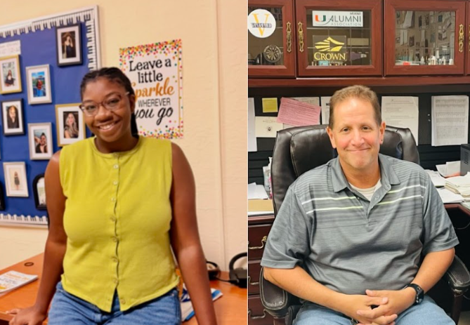 Ms. Moore is the director of the Vocal Academy.
Mr. Shane is the director of the Band Academy. 