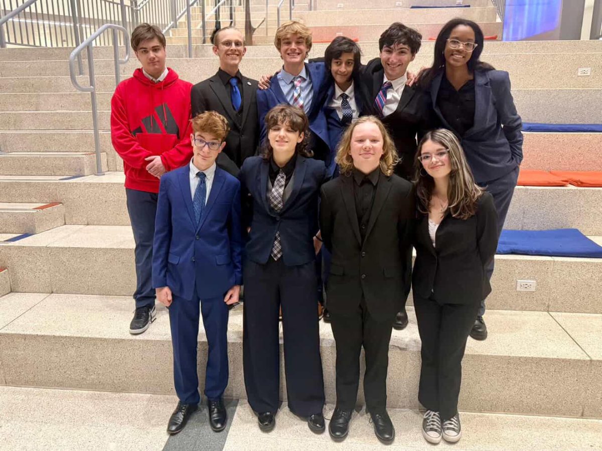 The debate team after a competition in the University of Florida