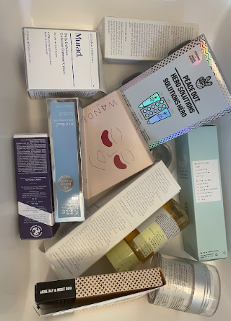 Skincare items 