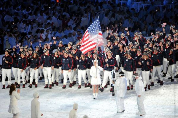 Team USA at the opening ceremony of the 2010 Winter Olympics
